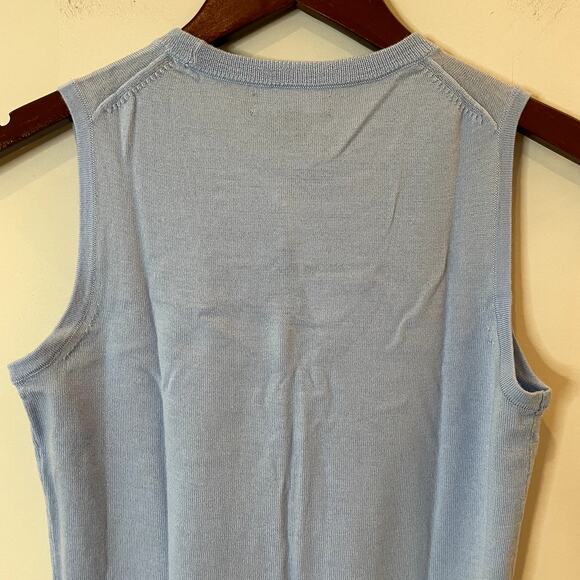 J.Crew Belted Sweater Shell Merino Wool Top Fine Rib Date Office CG796 XXS FLAW - Picture 8 of 13